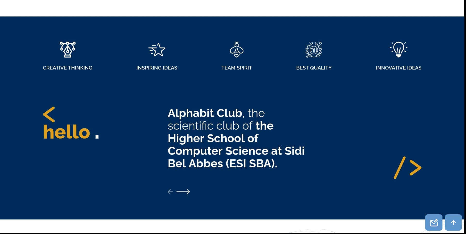 Alphabit Website screenshot 2