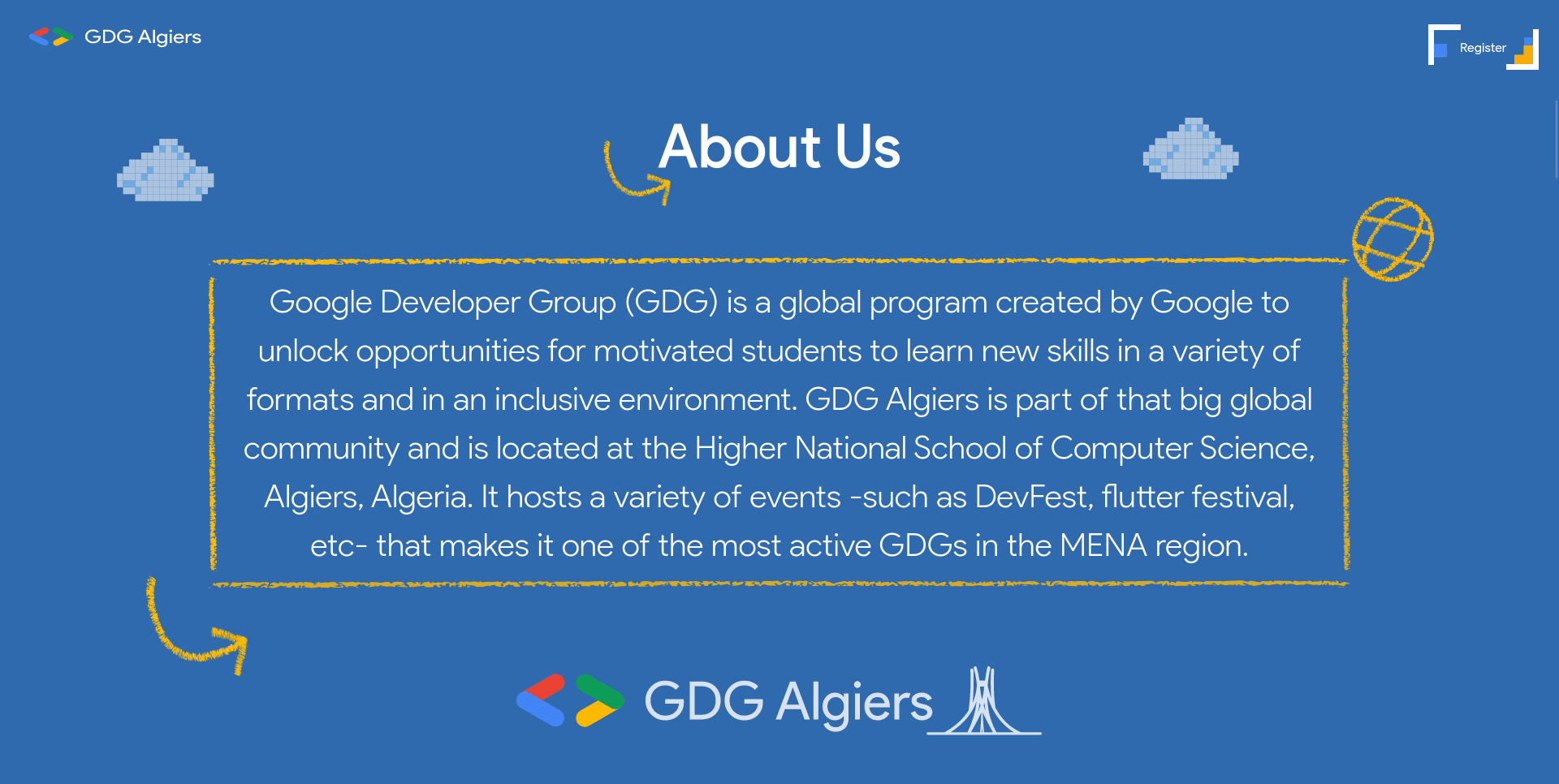 GDG Algiers DevFest'23 website screenshot 3