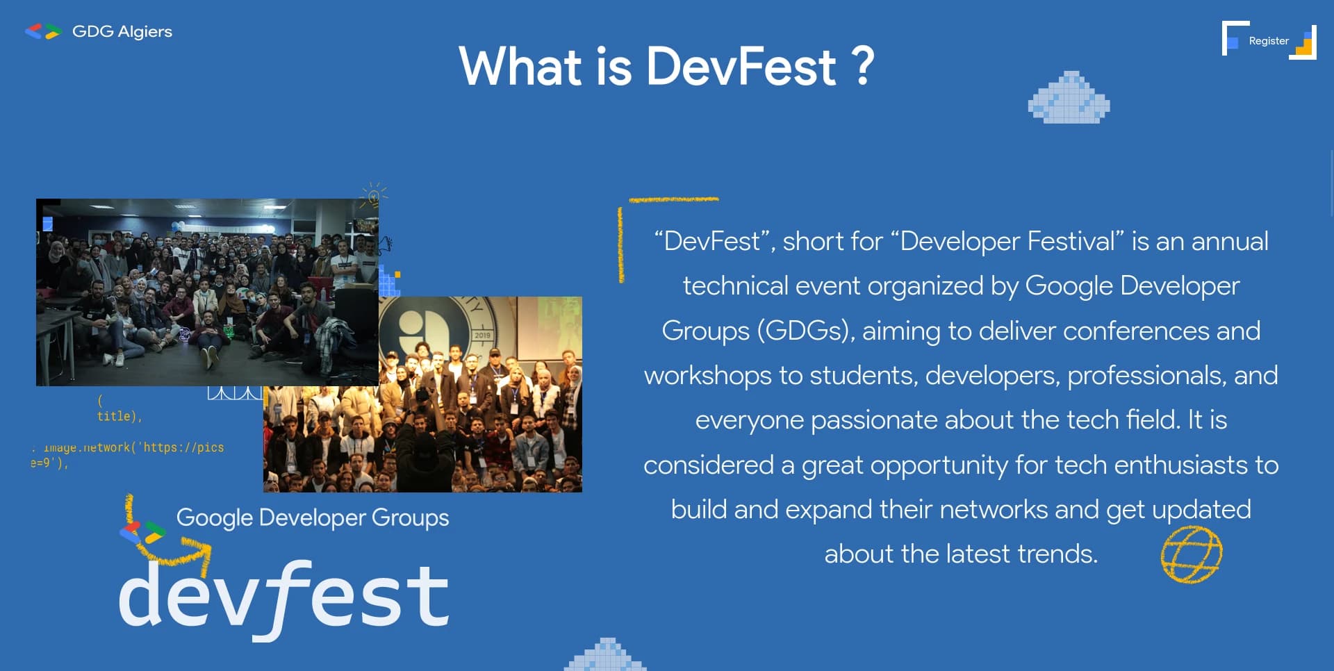 GDG Algiers DevFest'23 website screenshot 4