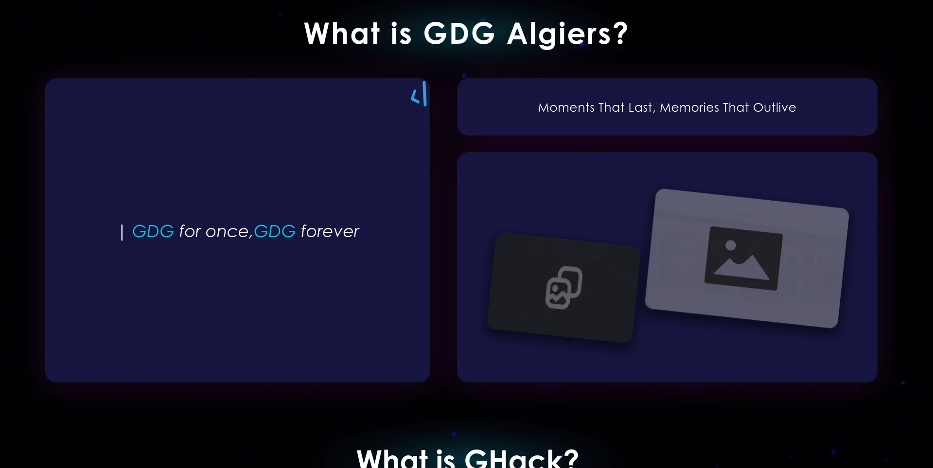 GDG Algiers GHack website screenshot 4