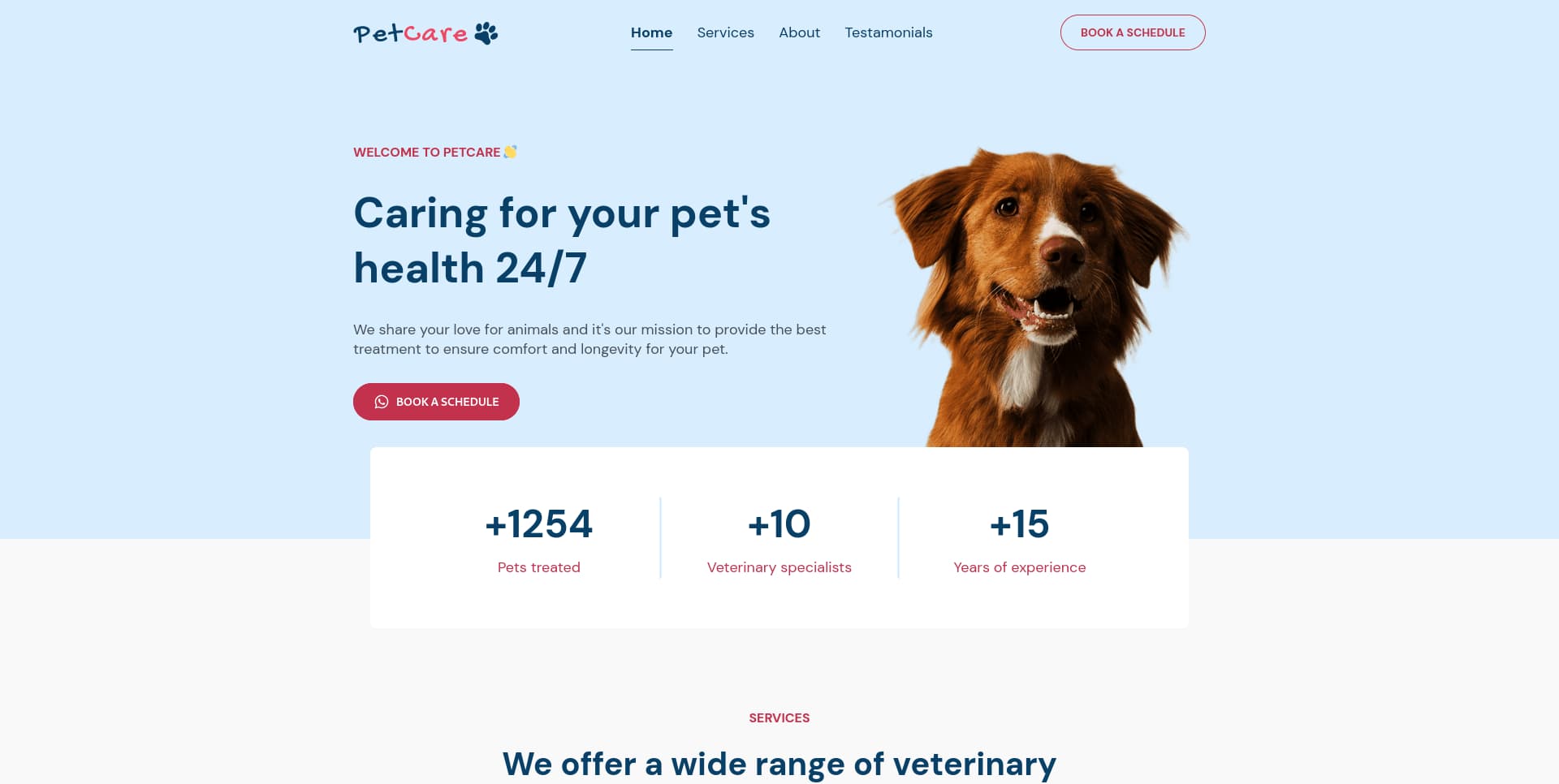 PETCARE PAGE screenshot 1