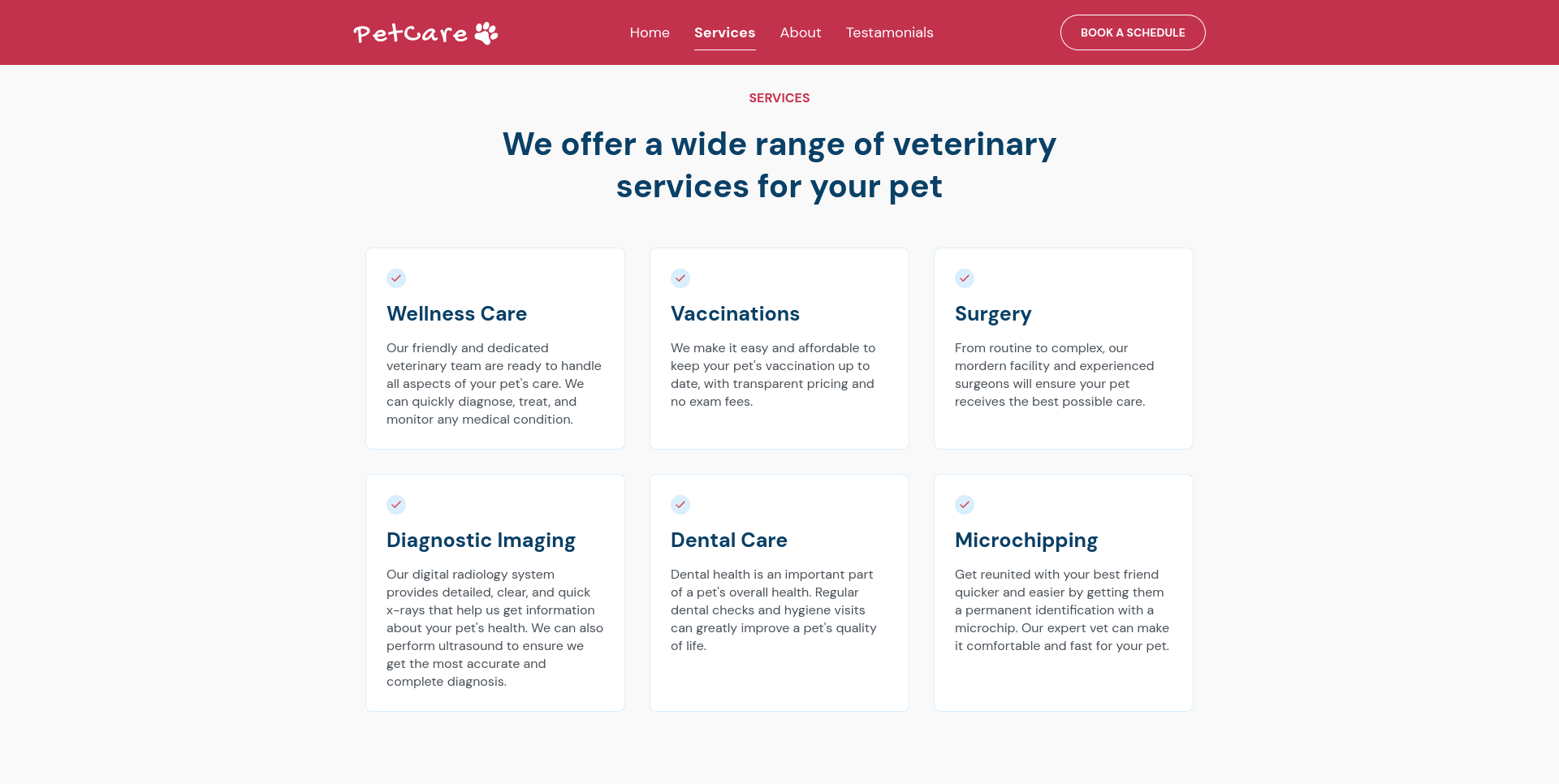 PETCARE PAGE screenshot 2