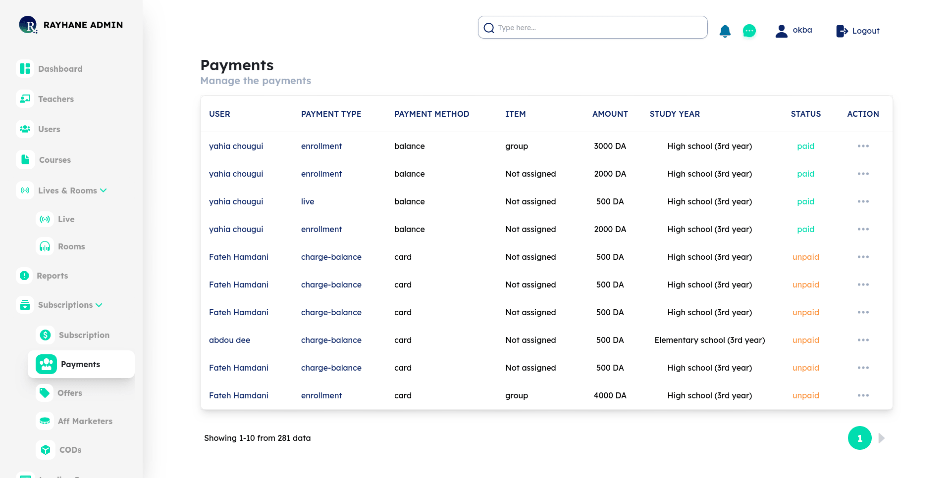 Rayhane ELearning screenshot 10