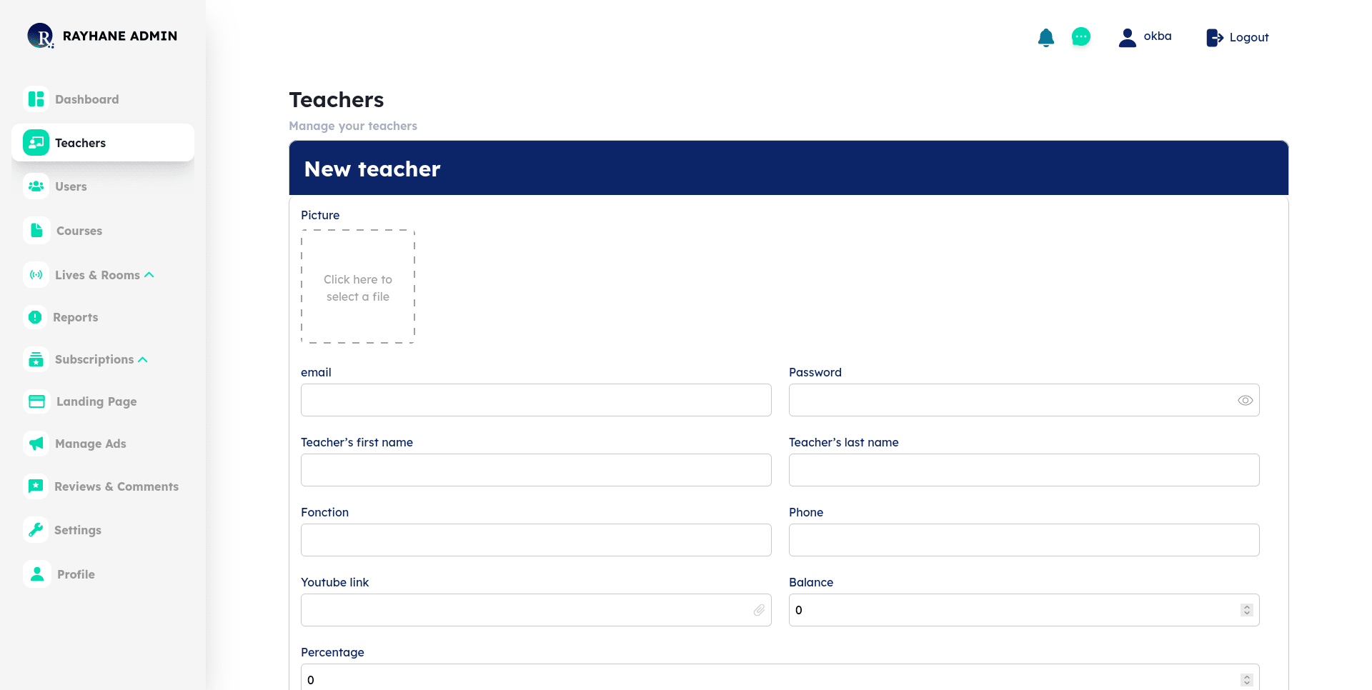 Rayhane ELearning screenshot 4