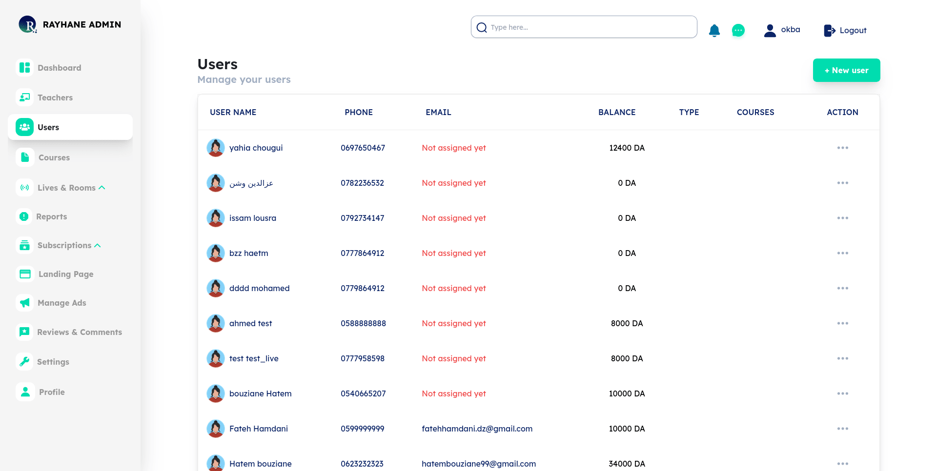 Rayhane ELearning screenshot 5