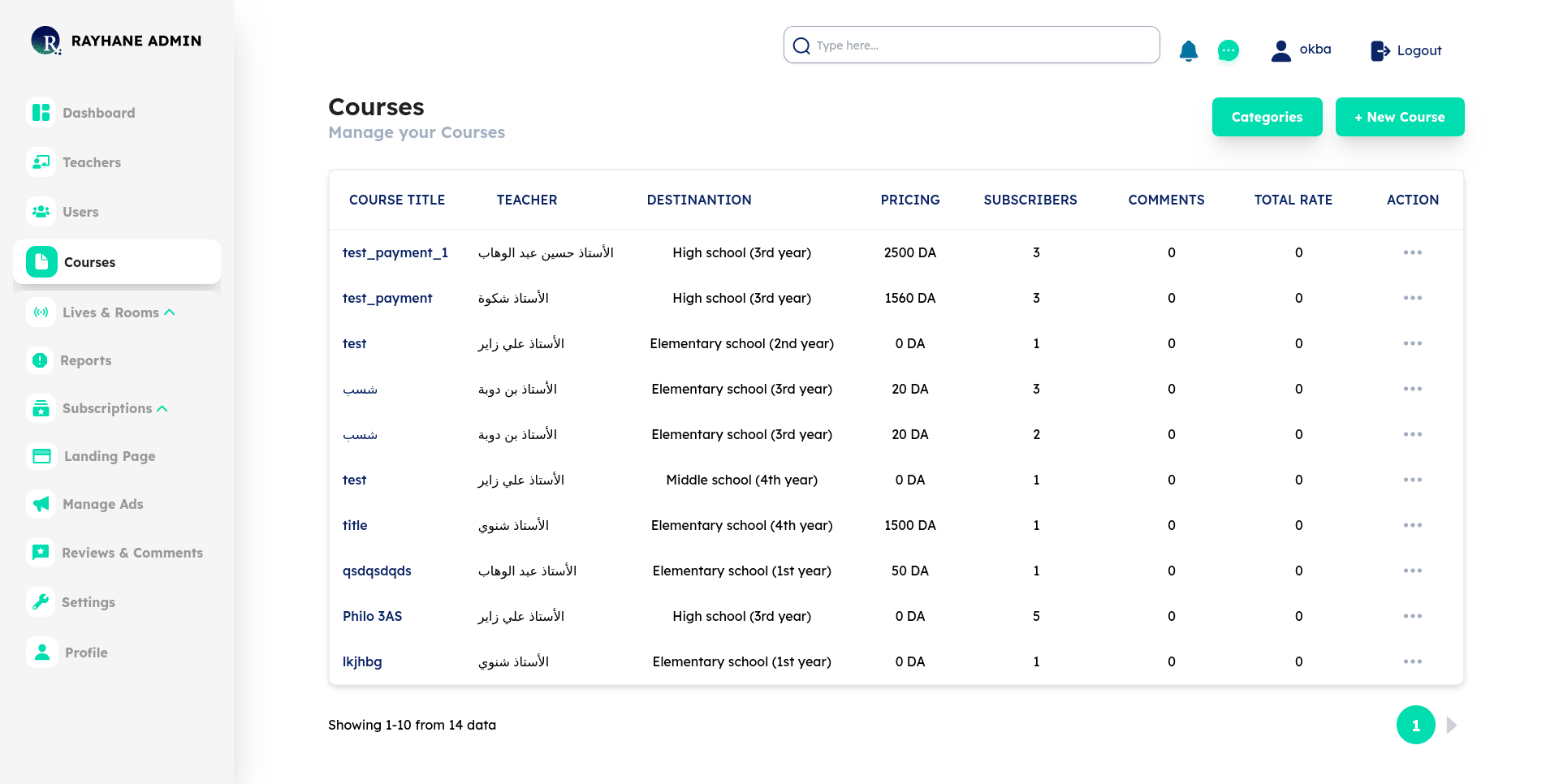 Rayhane ELearning screenshot 6