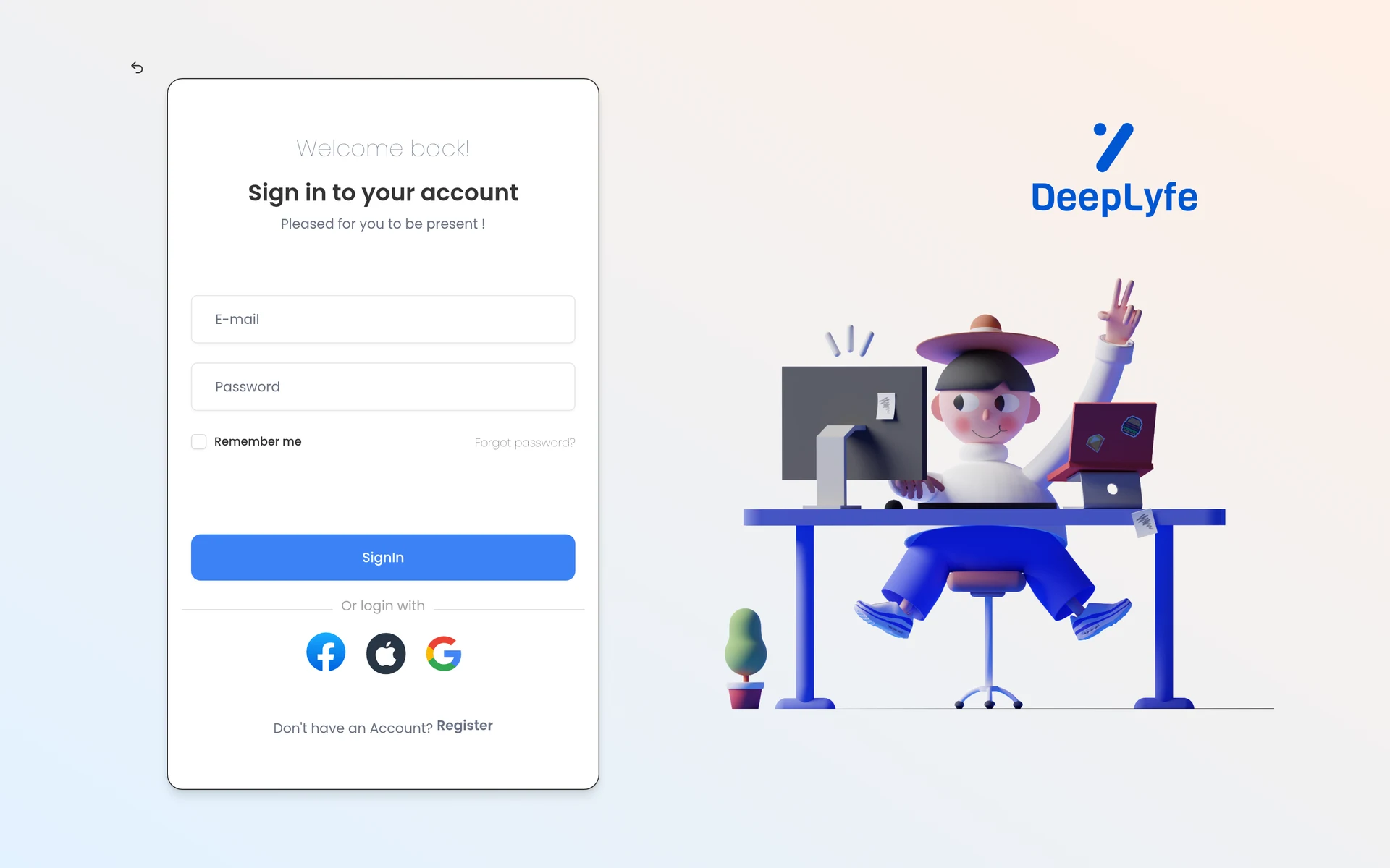 DeepLyfe CMS screenshot 2