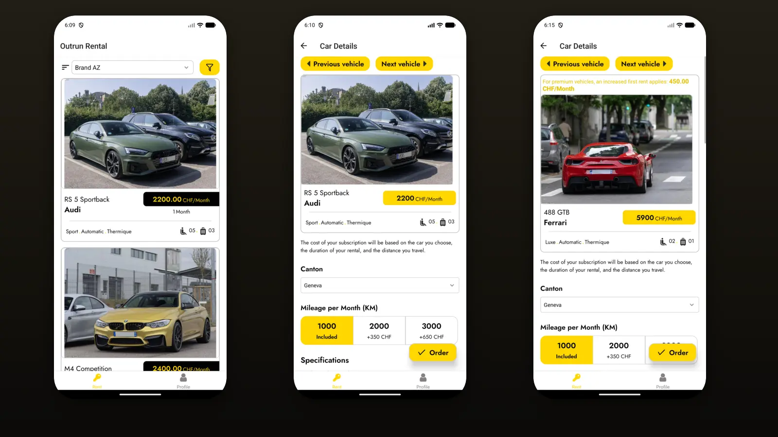 Outrun Rental Mobile screenshot 2